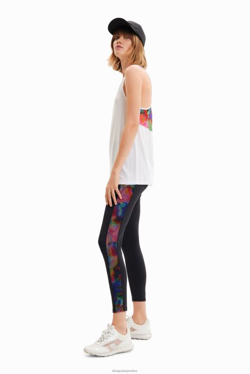 mujer ropa 8H0V411 leggings deportivos con laterales en contraste Desigual