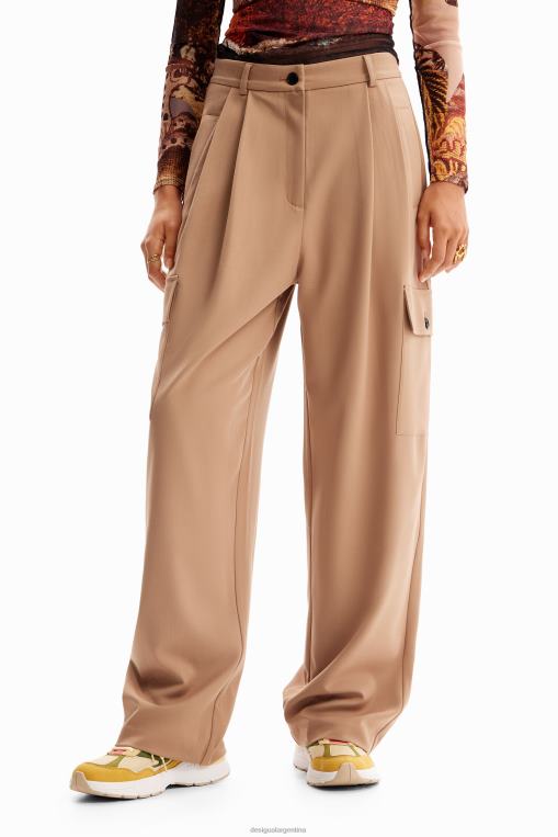 mujer ropa 8H0V62 metro. pantalones de vestir christian lacroix Desigual