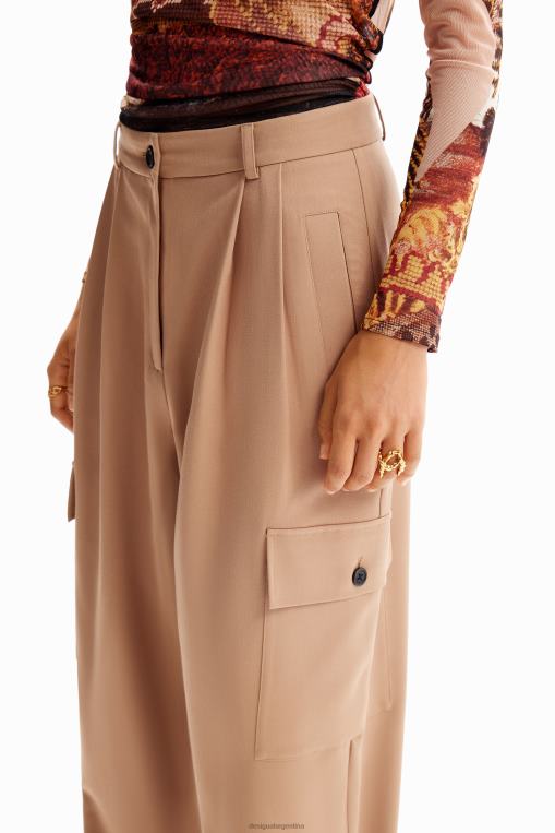 mujer ropa 8H0V62 metro. pantalones de vestir christian lacroix Desigual