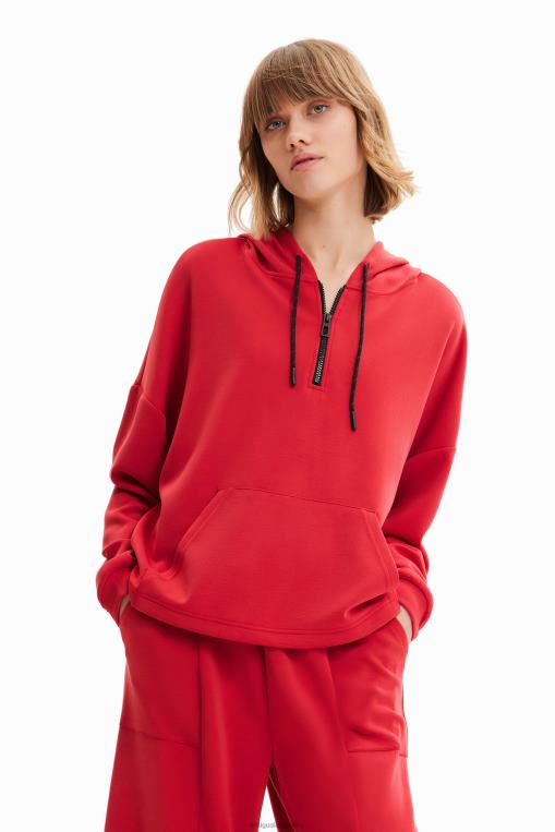 mujer ropa 8H0V392 sudadera oversize con capucha y tacto suave Desigual