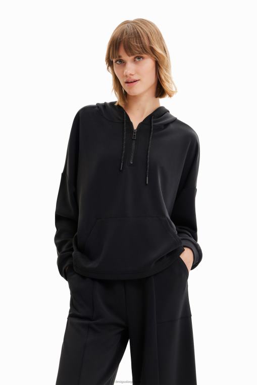 mujer ropa 8H0V910 sudadera oversize con capucha y tacto suave Desigual