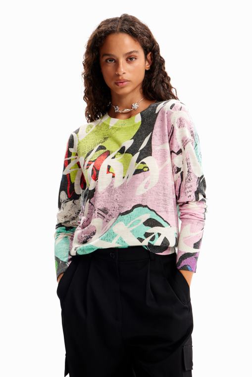 mujer ropa 8H0V102 metro. jersey multicolor de christian lacroix Desigual