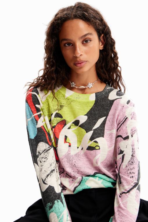 mujer ropa 8H0V102 metro. jersey multicolor de christian lacroix Desigual