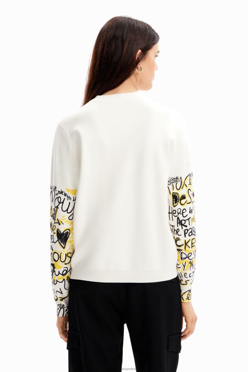 mujer ropa 8H0V15 jersey con bordado de mickey mouse Desigual