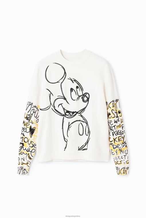 mujer ropa 8H0V15 jersey con bordado de mickey mouse Desigual