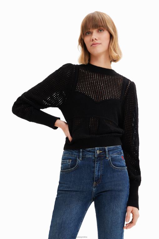 mujer ropa 8H0V440 jersey con corsé de punto Desigual