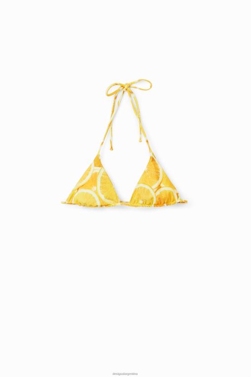 mujer ropa 8H0V676 top de bikini de triángulo reversible Desigual
