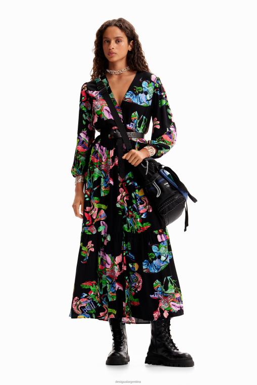 mujer ropa 8H0V135 metro. vestido camisero midi de christian lacroix Desigual