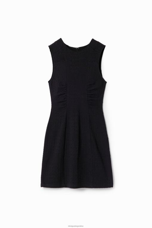 mujer ropa 8H0V154 vestido corto texturizado Desigual