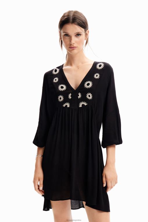 mujer ropa 8H0V55 vestido túnica corta Desigual