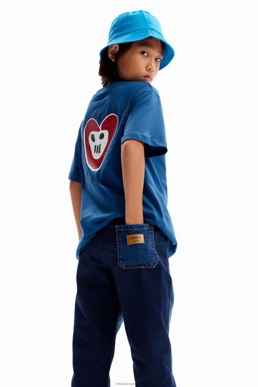 chico ropa 8H0V1725 camiseta arty corazón Desigual